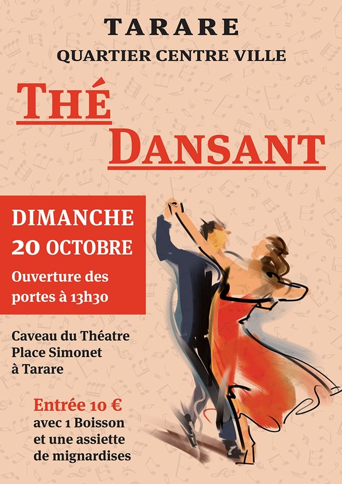Affiche Thé Dansant 20 octobre 2019